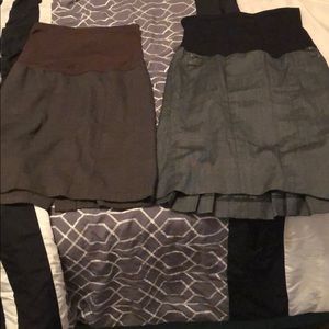 Set of two maternity pencil skirts